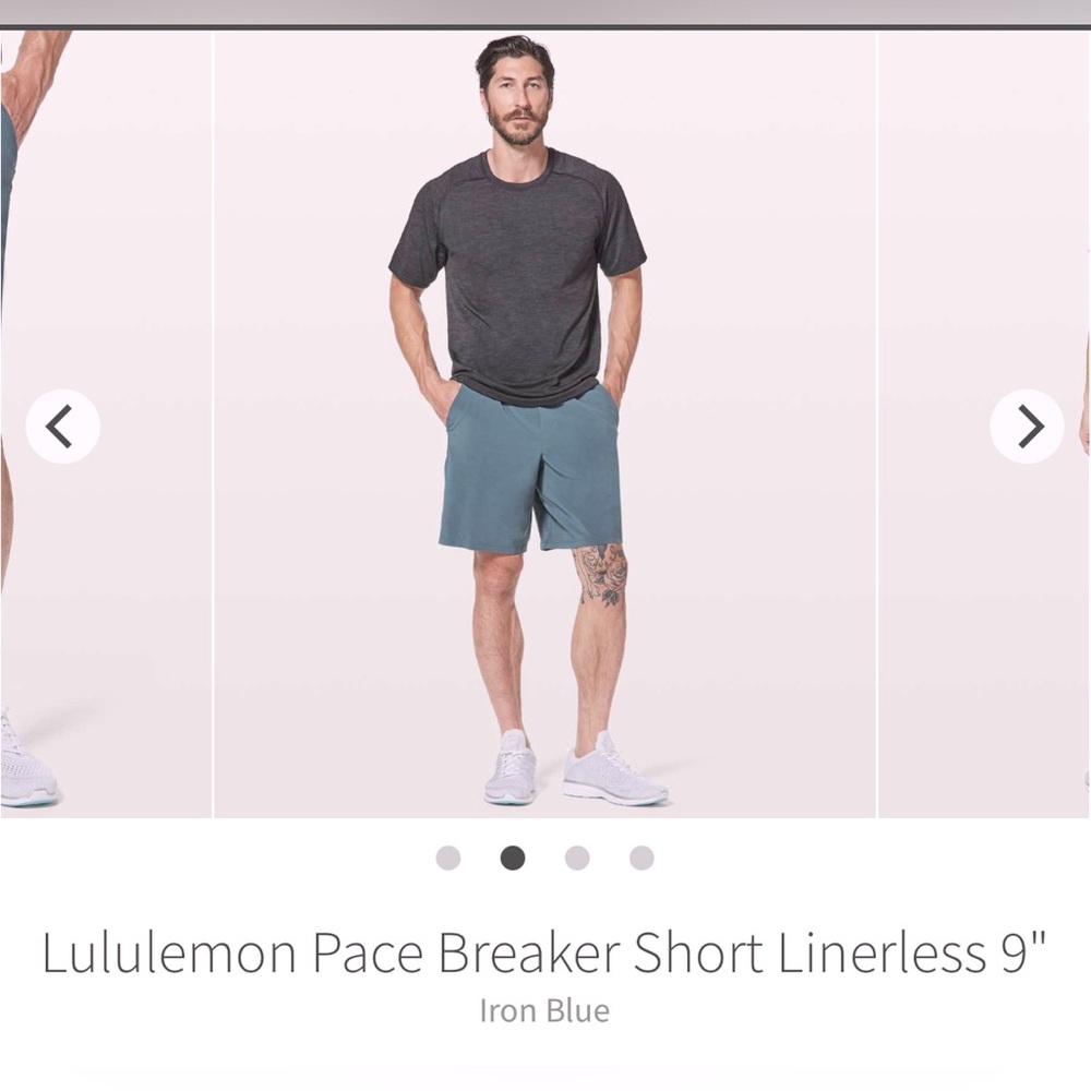 🍋 Men’s Lululemon Pace Breaker Short Linerless 9" size XL🍋
